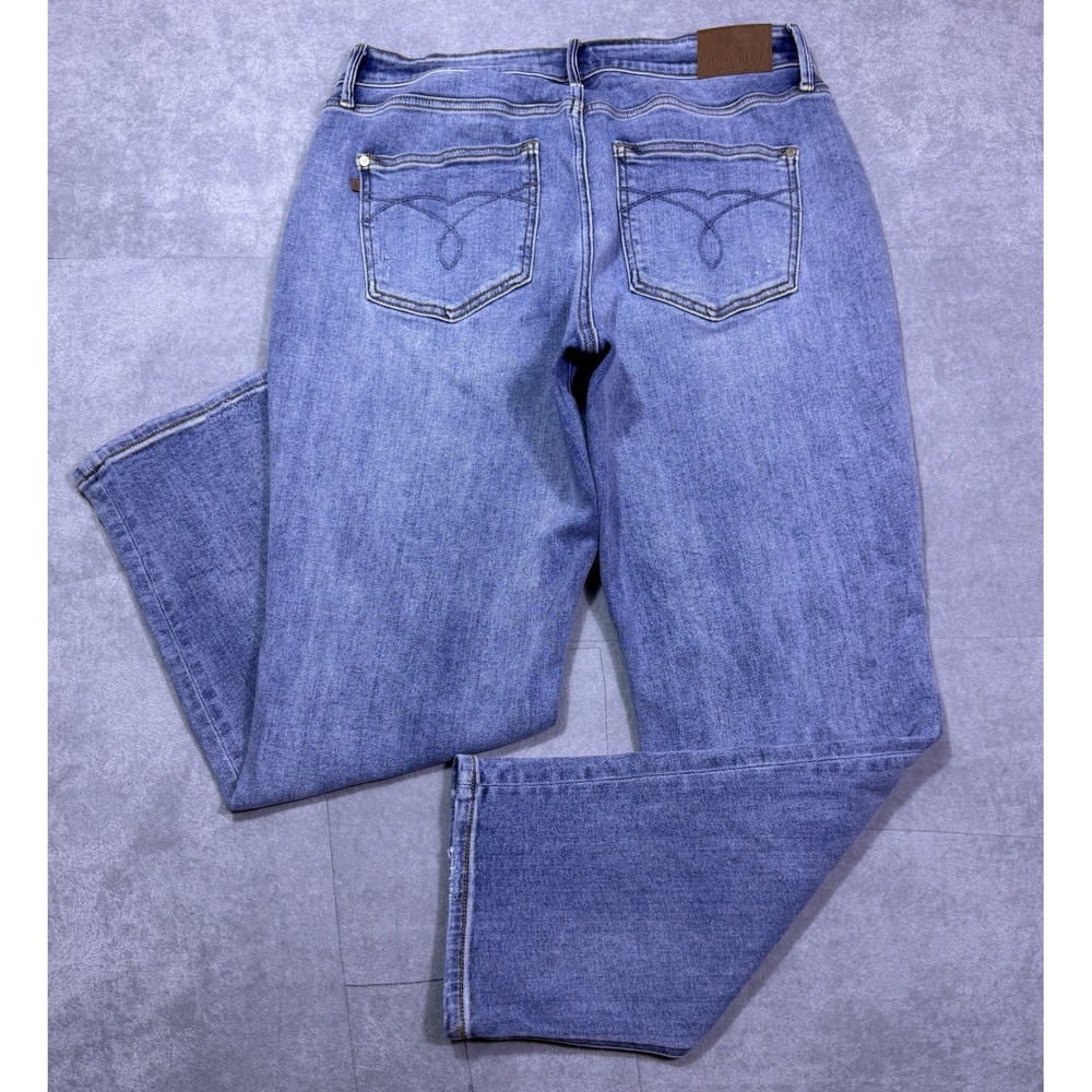 Judy Blue Jeans Womens 16W (34x30) Boyfriend Straight Slim Midrise Stretch USA - Picture 3 of 8